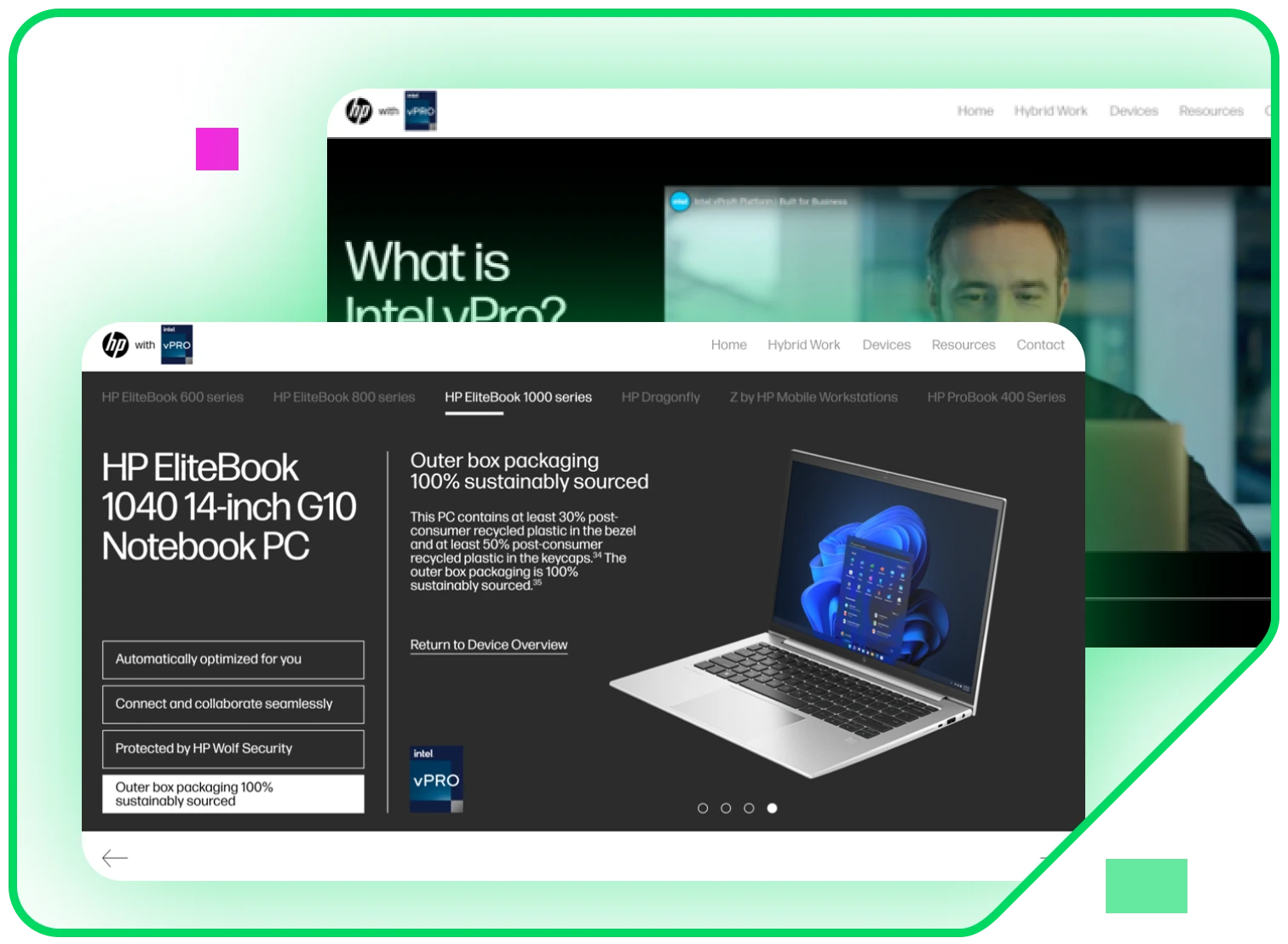 HP — HP built a personalized Micro App for 50 enterprise accounts